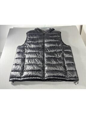 Calvin Klein Men’s Puffer Vest Hooded Black Size XL – Sorona Insulation